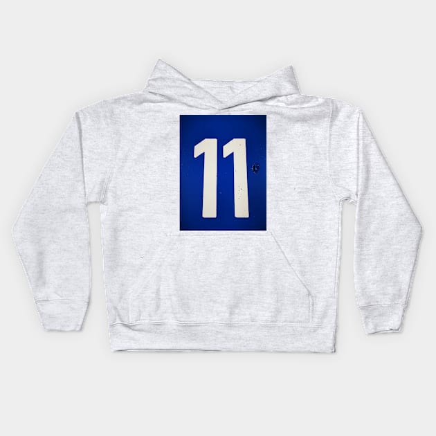 BIG and BOLD number ELEVEN Kids Hoodie by mister-john